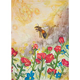 Bee in a meadow